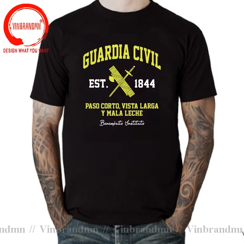 Spain Guardia Civil Mod T Shirt Men Fashion Trendy Casual Clothing Stylish Tops Tee Shirt Leisure Tshirt Men's T-Shirt