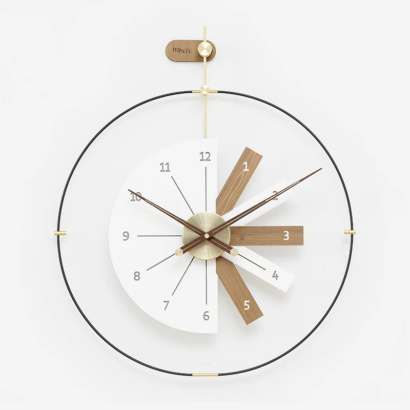 Large Size Clocks Nordic Luxury Creative Stylish Wall Clock Atmosphere Fashion Art Decoration Interior Design Stylish Wall Clock