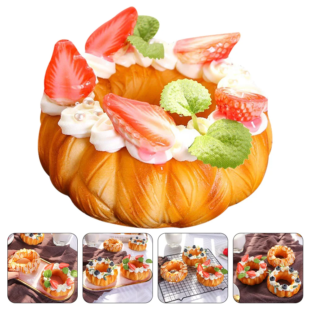 Artificial Dessert Food Faux Donuts Decor Fake Wedding Simulated Toy Kids Cakes