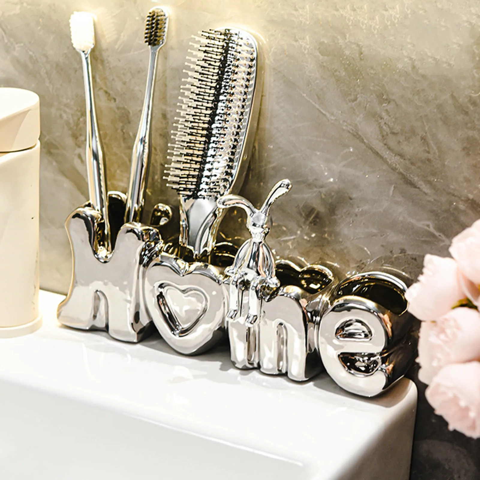 

Держатель для зубных щеток для ванных комнат, 4-слоточный органайзер для зубных щеток для электрических и детских зубных щеток