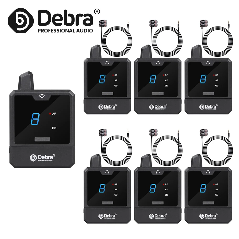 Debra Audio IEM Er-Mini Wireless In-Ear Monitor System Protable Li-on Rechargeable For Audio Professional Stage Monitoring