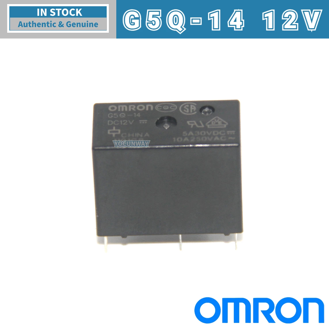 Nuovo autentico relè di potenza PCB OMRON originale G5Q-1 14 1A 1A4-5VDC 12VDC 24VDC DC12 5 24V 5pin 4pin 10A 5A