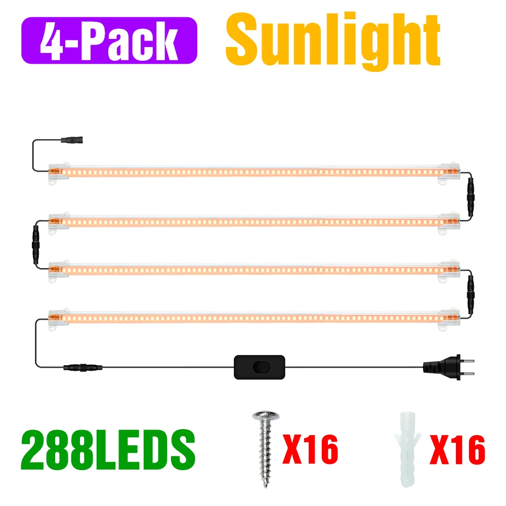 LED Plant Grow Light Strip 220V Volledige Spectrum Hydrocultuur Teelt Lampen Bar Phyto Groei Vullen Lamp Bloem Succulent Vegs