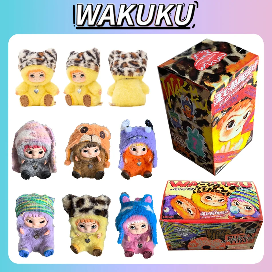 عالية الجودة-واكوكو الثعلب أفخم صندوق أعمى غامض العصرية متعة سلسلة الحفلات لطيف واكوكو دمية قلادة عمل الشكل صندوق غامض لعبة