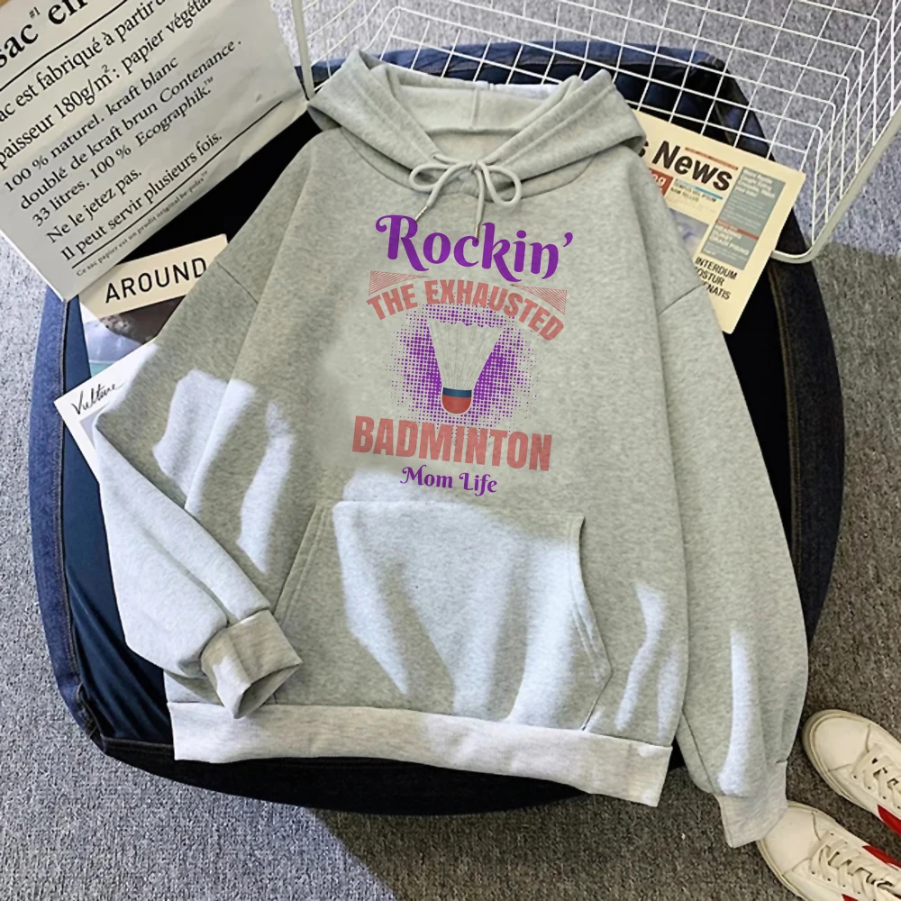 

Badminton hoodies women harajuku 90s aesthetic pulls women graphic sweater