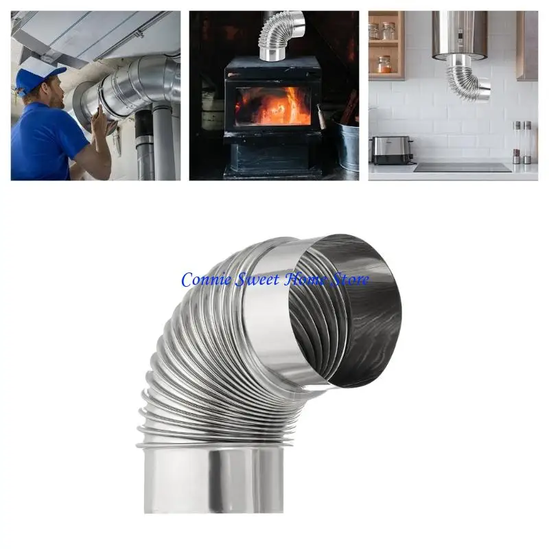 LXAF Oxidation Proof Coated Steel Chimney bend For Efficient combustion Air Movement