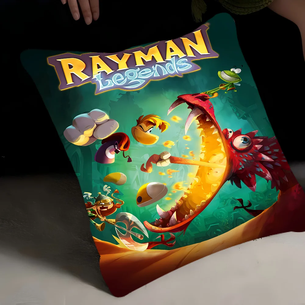 Rayman Legends أنيمي غرزة محظوظ التنين وسادة غطاء أريكة غطاء الوسادة غرفة المنزل الديكور الأطفال هدية #3