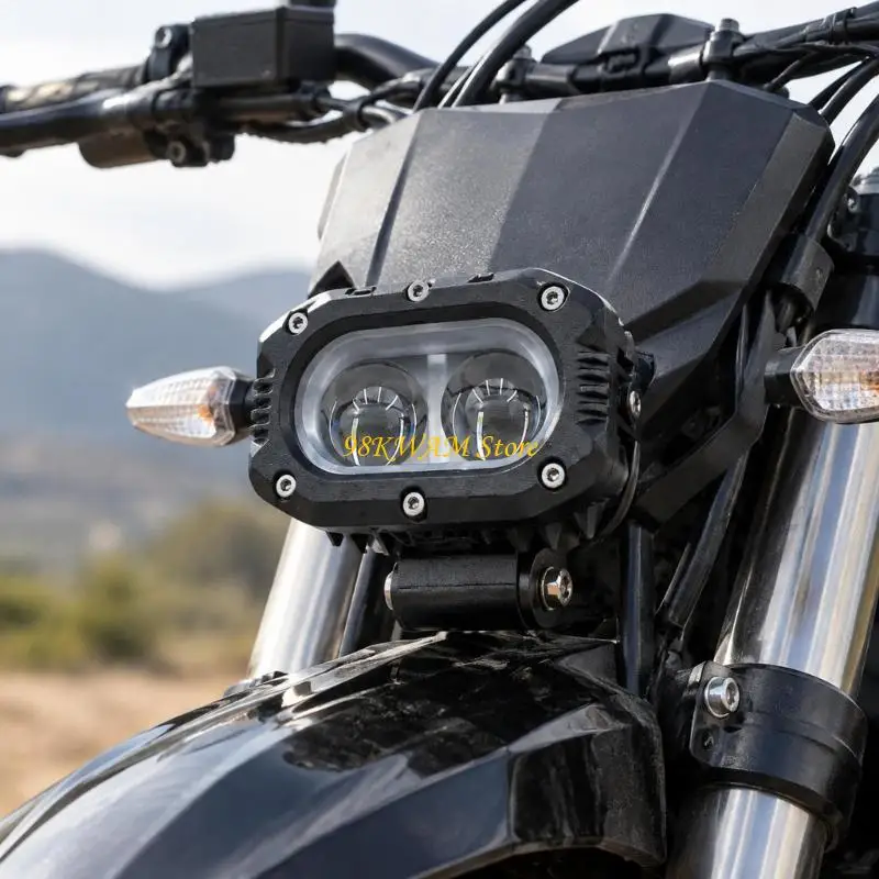 LED Motorcycle Front Headlight for IN10 and IN10Pro with 48-60 V Operation and 36 W Power, Original Harness Link and 68UF