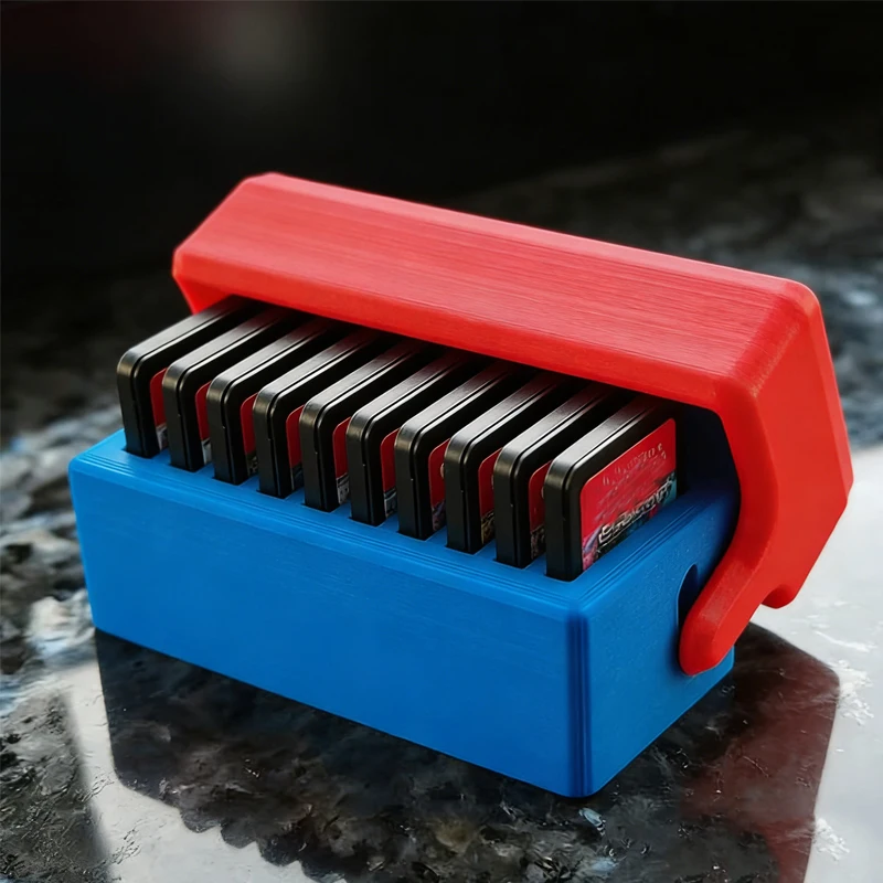 Portable Card Storage Box, Card Holder With 10 Game Card Slots, Storage Case For Switch Game Card & Game Accessories