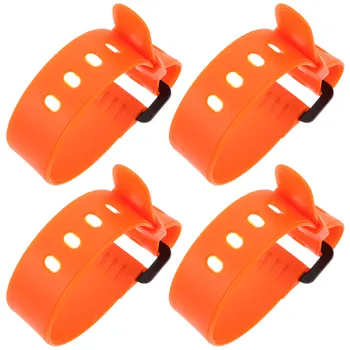 4Pcs Adjustable Snowboard Binding Straps Quick Release Ratchet Buckle Cold Resistant Ski Boot Straps for Men Women All Levels