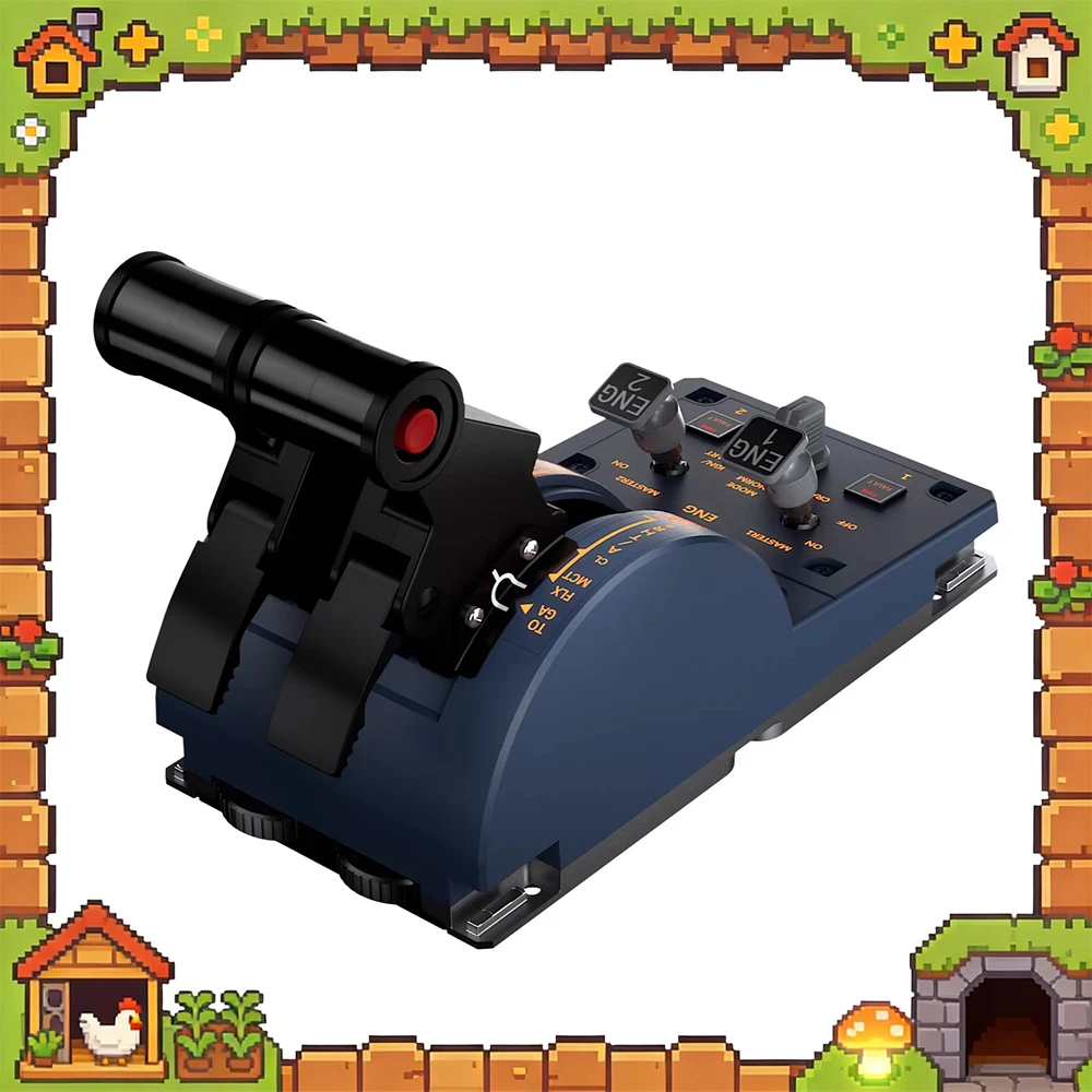 WINCTRL Ursa Minor Standard Modern Throttle Six Gear Accurate Limit Of Real Backlight Simulated Flight Throttle STEM For Gifts