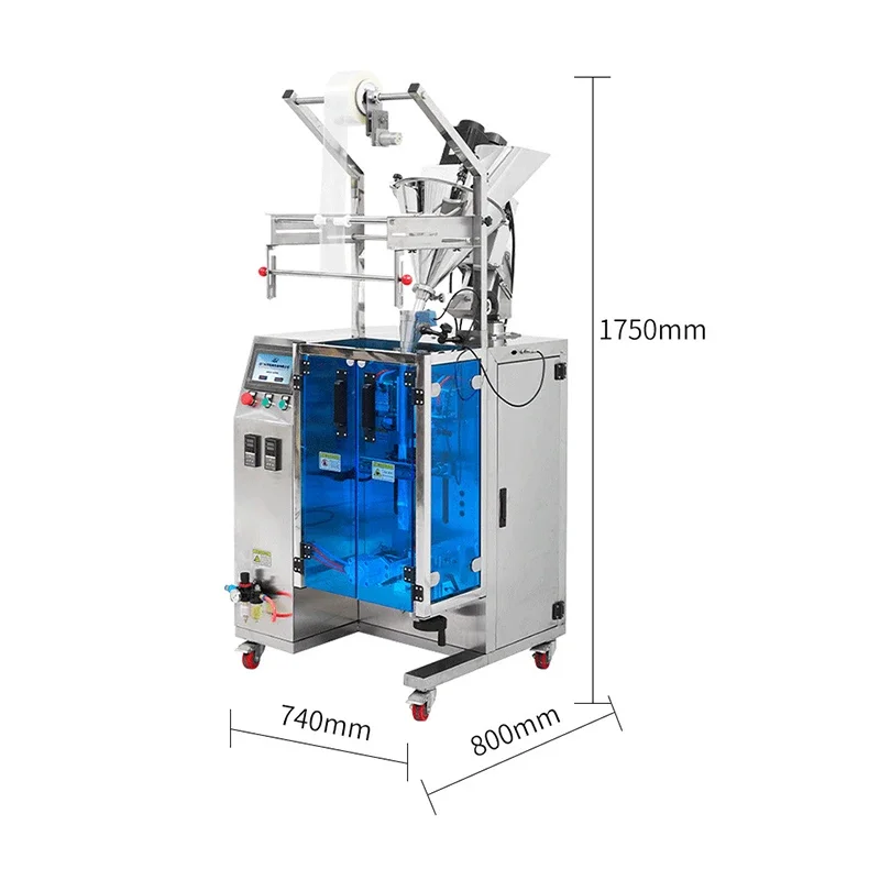 Automatic Screw Feeding Quantitative Filling & Sealing Machine Pepper Paprika Spice Powder Filler Portion Packer Packing Machine
