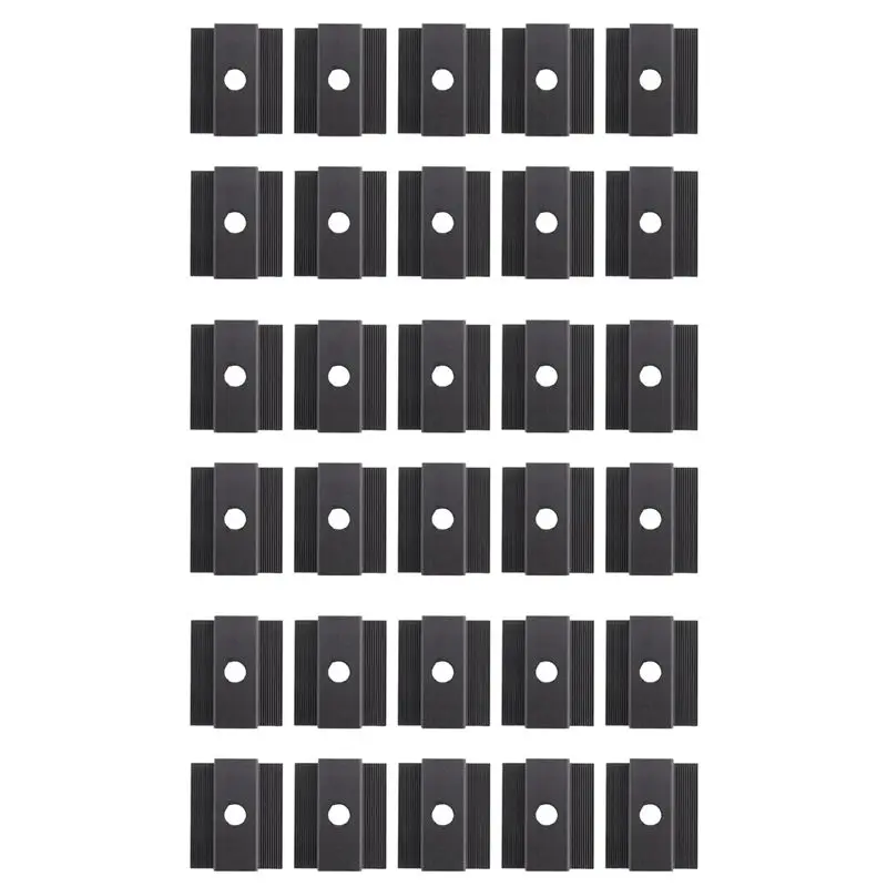 LLCS-30 X Centre Clamp PV Solar Panels, Black, Module Clamp For All Frame Heights, Solar Panels Bracket For Solar Panels Roof