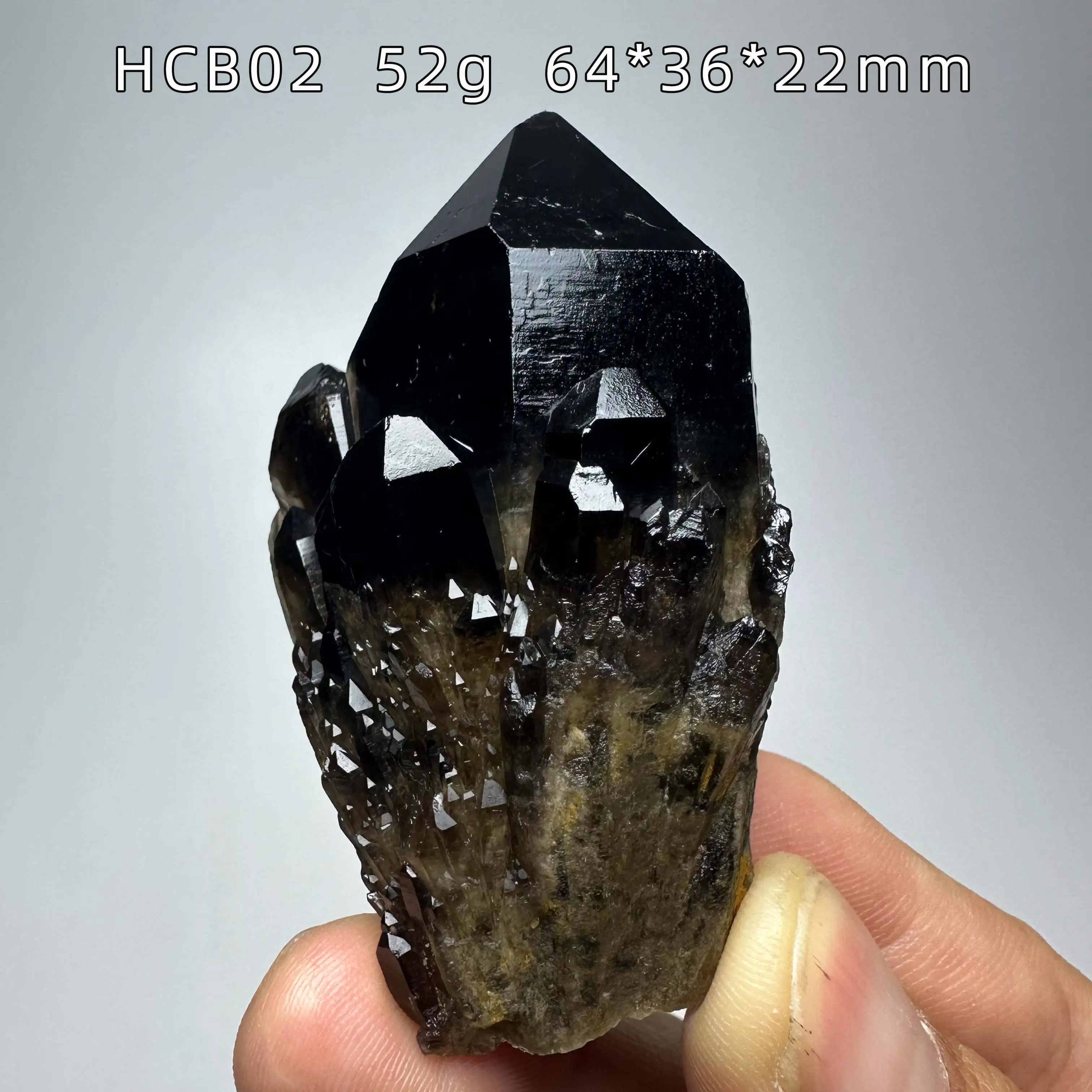 Natural Black Smoky Quartz Specimen Crystal Cluster Rough Mineral Specimen Cure Crystal Gem Home Decoration Collection