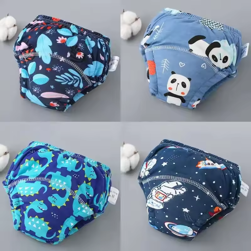 4PCS Baby Waterproof Diapers Pee Shorts Underwears Reusable Soft Ecological Cotton Toddler Potty Training Pants For Boys Girls - Image 22