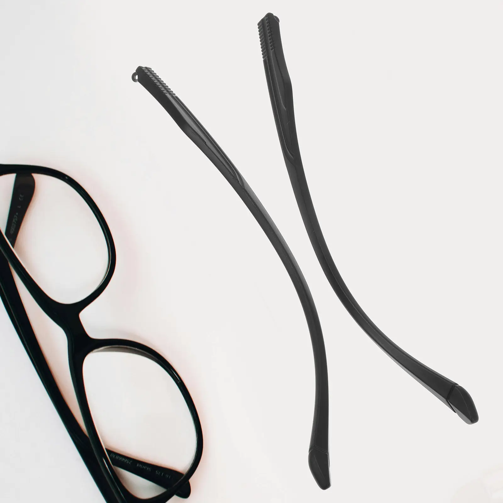 1Pair Eyeglass Temple Legs Replacement Tr90 Material Universal Compatibility Lightweight Strong Flexible Design for Eyewear