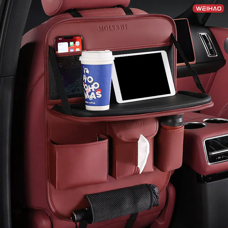 Car Seat Back Organizer Storage Bag with Tablet Holder Multifunctional Backseat Pocket for Kids Travel