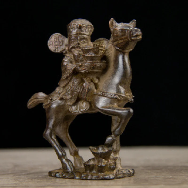 Brass Instant God of Wealth Figurine Office Living Room Store Desktop Ornament Decoration