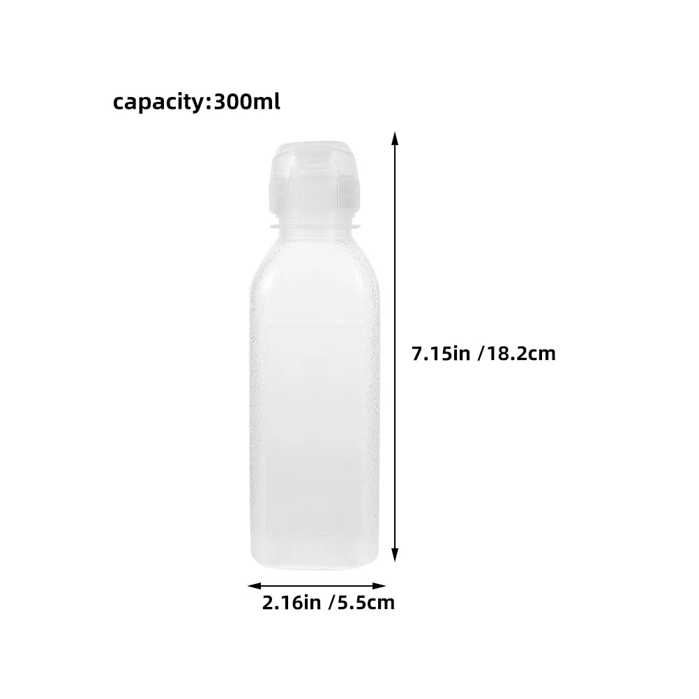 10Pcs Oil Dispenser Bottles Refillable Food Grade Precise Measurement Marks Cooking Condiment Squeeze Bottles for Kitchen