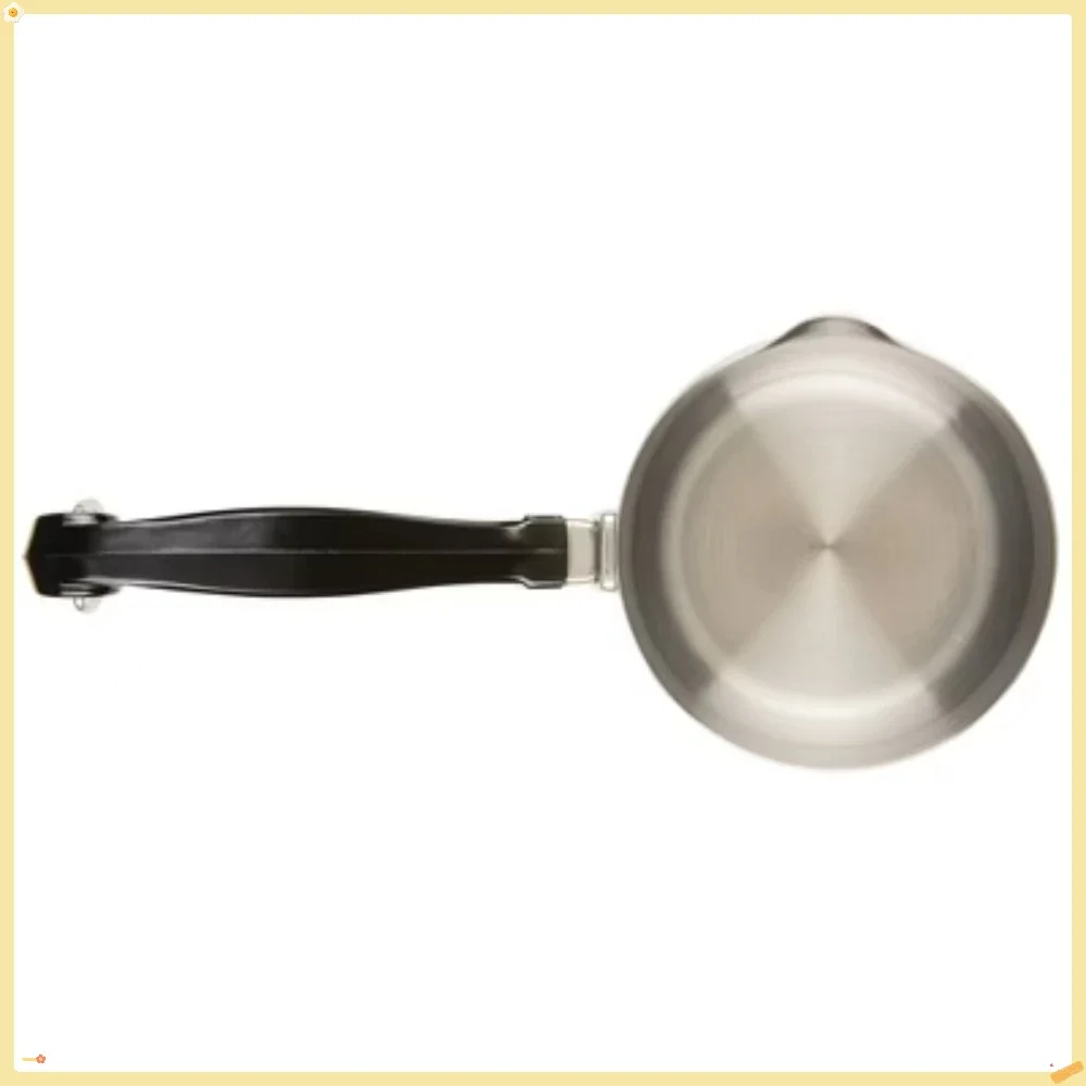 Aquecedor de manteiga de aço inoxidável 0,625QT, pote de derretimento antiaderente para controle preciso de temperatura, cozimento e fabricação de molho