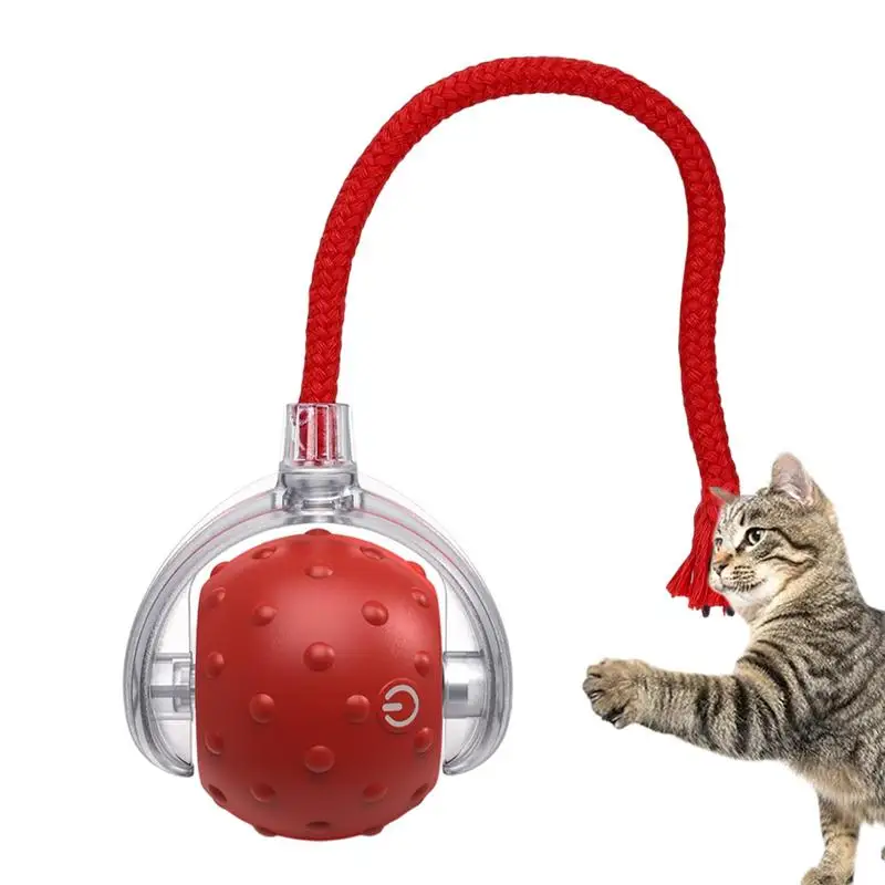 Bola de juguete interactiva inteligente para gatos, pelota rodante para gatitos, bola móvil ágil inteligente, pelota rodante recargable, pelota rodante para mascotas