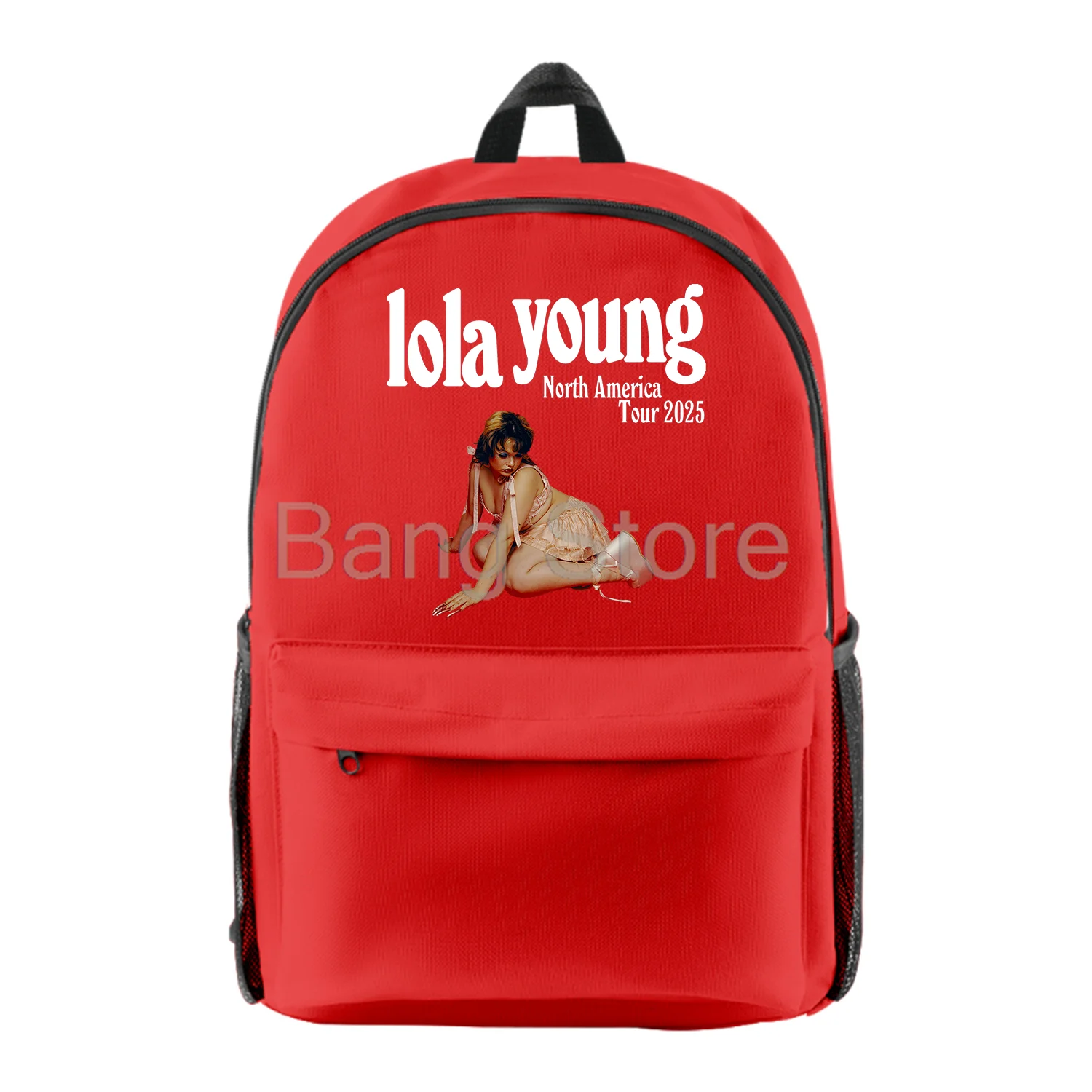 حقيبة ظهر Lola Young North America Tour 2025 للنساء والرجال حقيبة كتف كاجوال ملابس الشارع الشهير Daypack حقائب سفر للجنسين