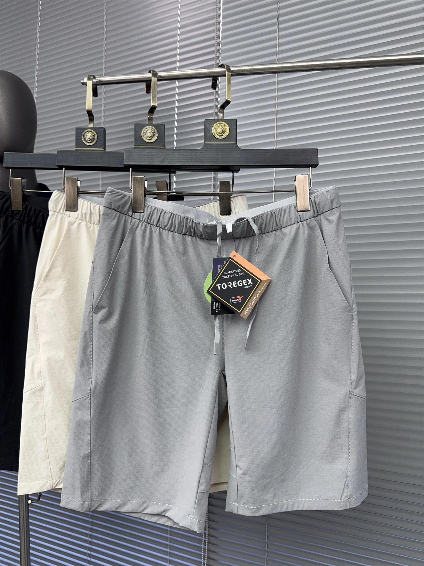 

Qui Dry Outdoor Casual orts Men's Lightweight Breathable Summer Spor Five-Quarter Length Straight Leg Pants