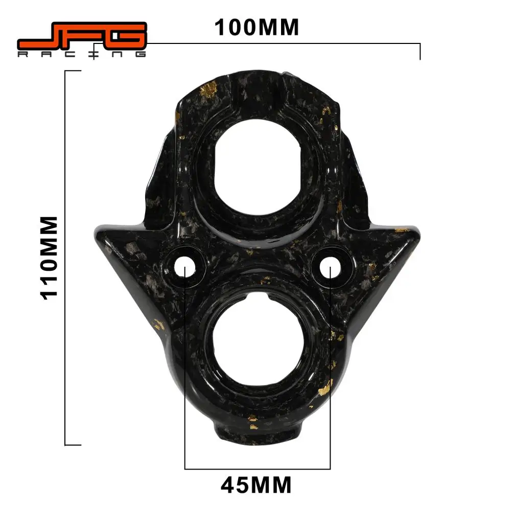 Funparts Carbon Fiber Central Control Decorative Cover Motorcycle For Sur Ron Light Bee S X SEGWAY X180 X263 Electric E-Bike