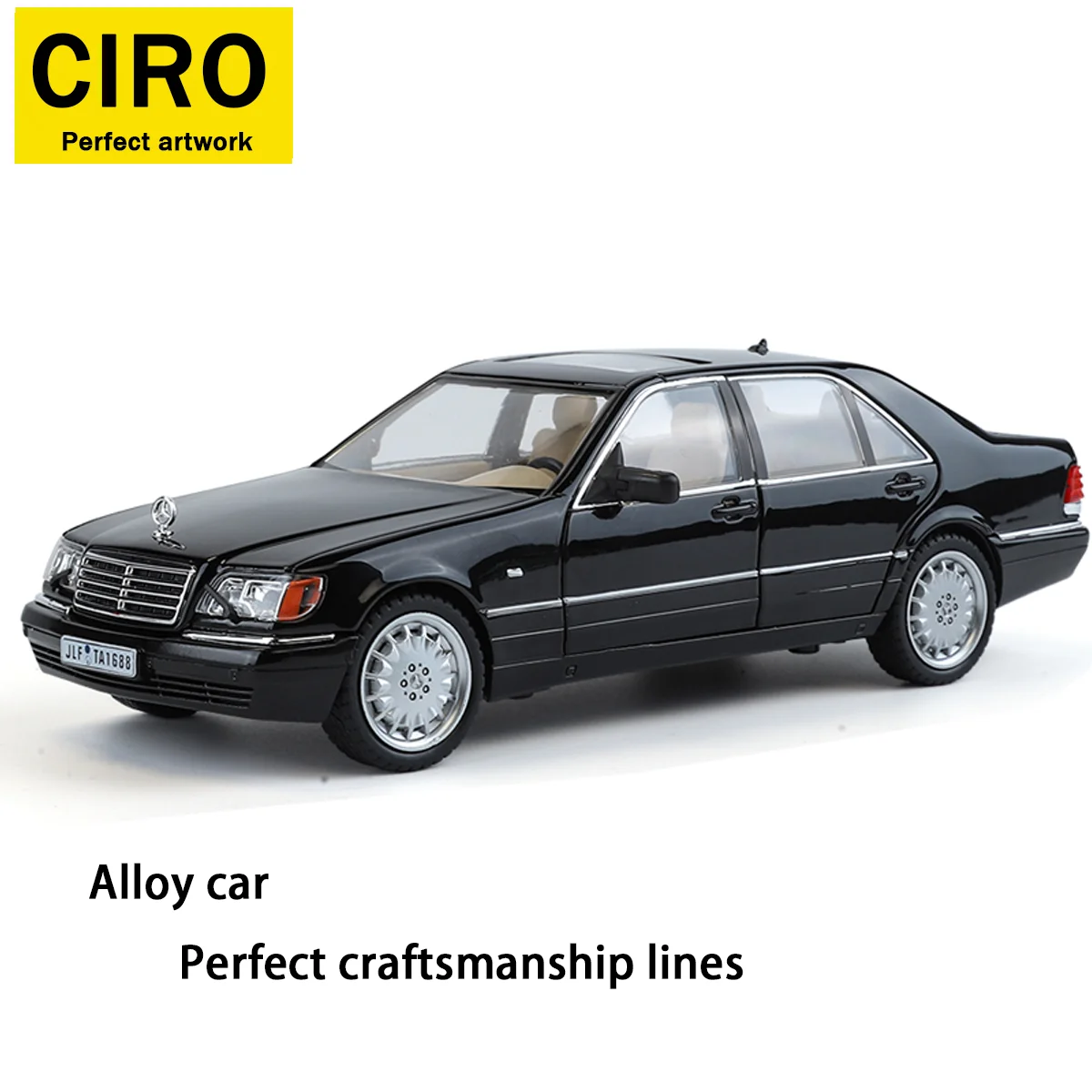 بنز W140 سبيكة يموت الصب مركبة ، 1/22 النمر رئيس بن لعبة مجسمة ، سيارة جمع حلية ، الأولاد سيارة لعبة مجسمة هدية الكريسماس