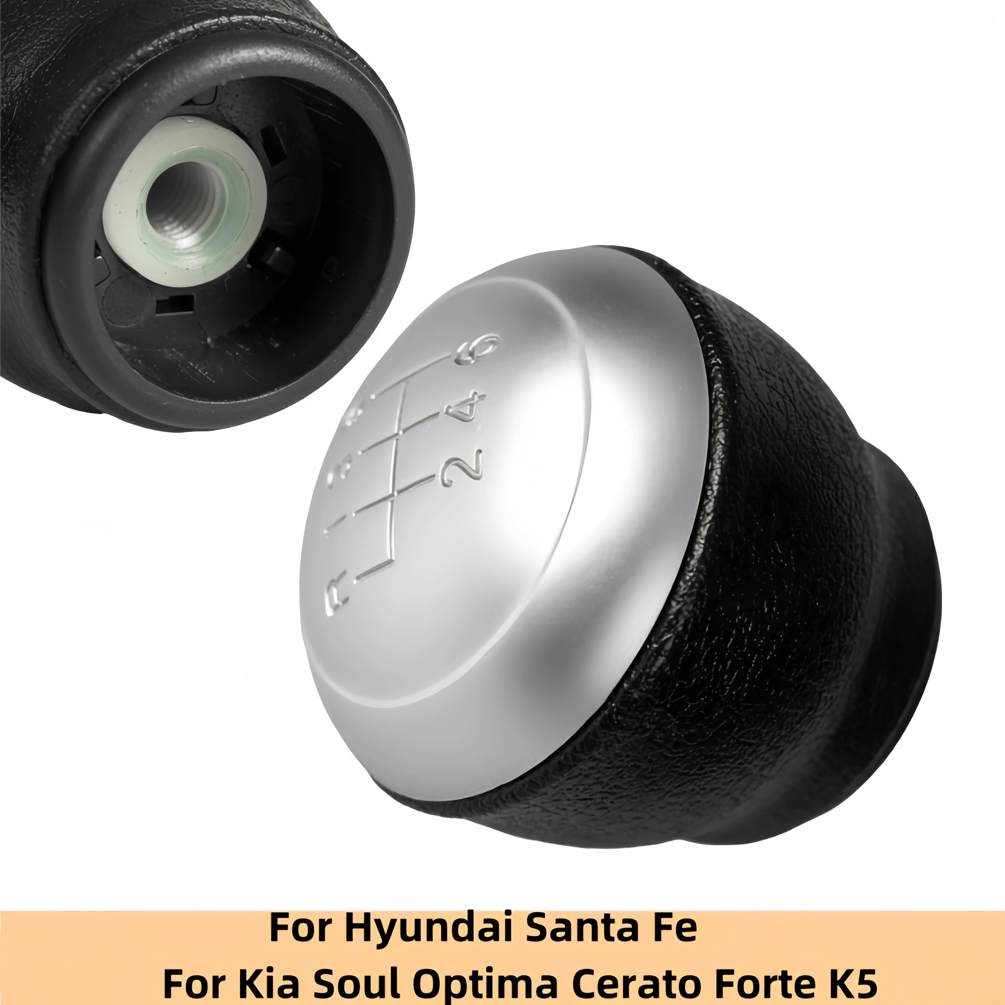 Gear Shift Knob Shifter Lever For Kia Soul Optima Cerato Forte K5 Hyundai Santa Fe Car Accessories Interior Replacement Parts