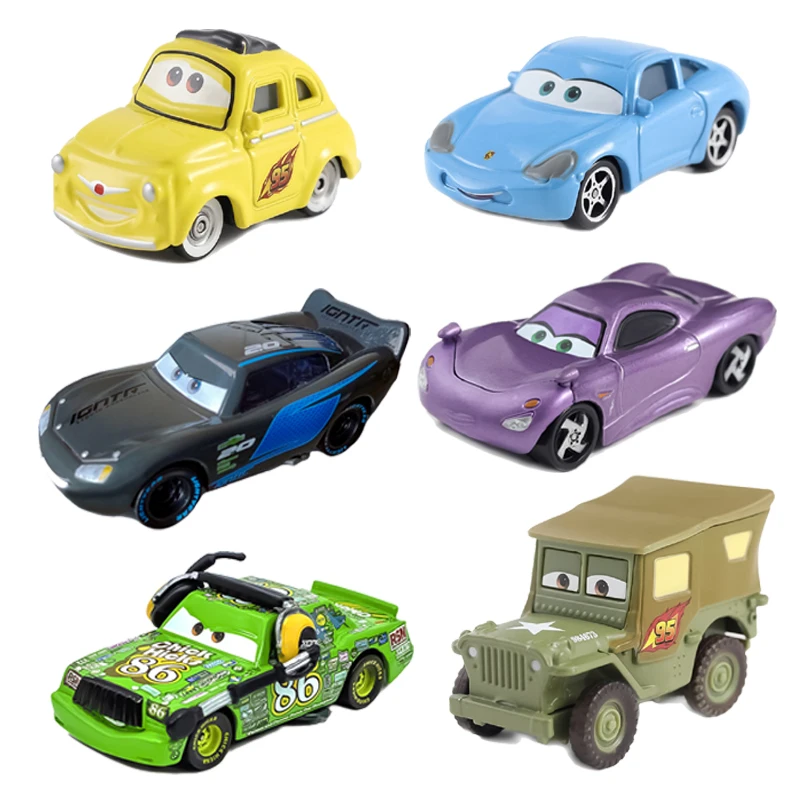 

Disney Pixar Cars 2 3 Lightning McQueen Kabu sari Arms Dealer 1:55 Diecast Vehicle Metal Alloy Boy Kid Toys Christmas Gift