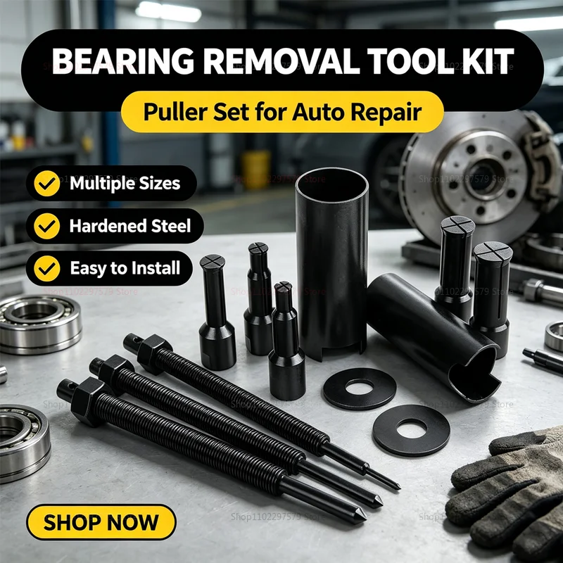 Bicycle Bearing Disassembly Tool Set Motorcycle Bearing Puller Extractor Cycling Repair Accessories for Easy Hub Bearing Removal
