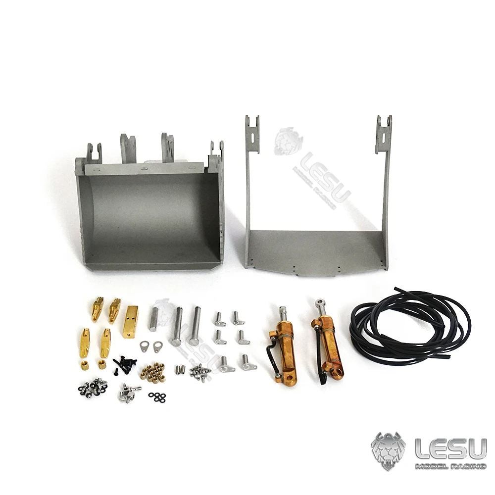 LESU Spare Metal Openable Bucket Accessories for Toucan 1/14 Hydraulic RC Excavator ET35 Digger Parts TH21577