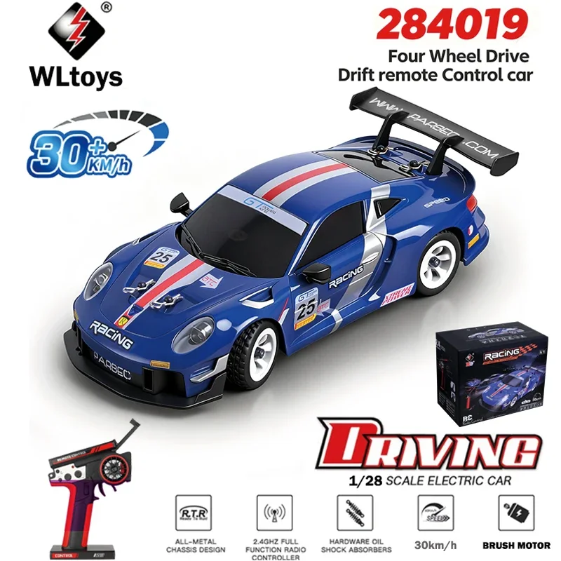 

WLtoys 284191 284019-A Upgraded Gyro 1/28 RC Drifting Car 4WD High Speed Radio Control Model 2.4G Drift Racing Vehicle Mini Gift