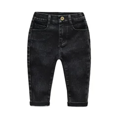 Children Boy Jeans 2023 Spring Autumn Trousers Baby Boy girls Jeans For 2-7 Years