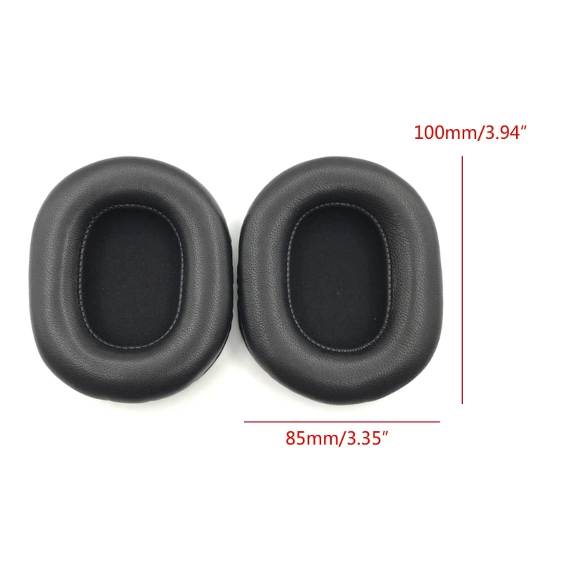 Almohadillas cuero para auriculares ATH-MSR7 M50X, auriculares espuma viscoelástica