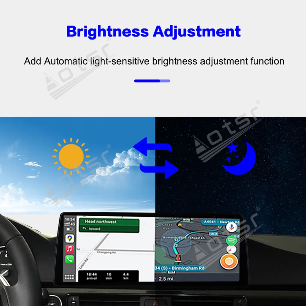 12.9'' Ultra-Thin Linux Car Radio For BMW 3 Series (E92) 2004-2011 (CIC - CCC), GPS Navigation Wireless CarPlay