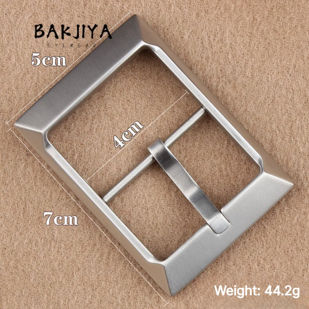 38mm Belt Buckle Solid Titanium Rust-proof Hypoallergenic Pin Buckle Head Men Casual Business for Canvas Leather Belt Accessory