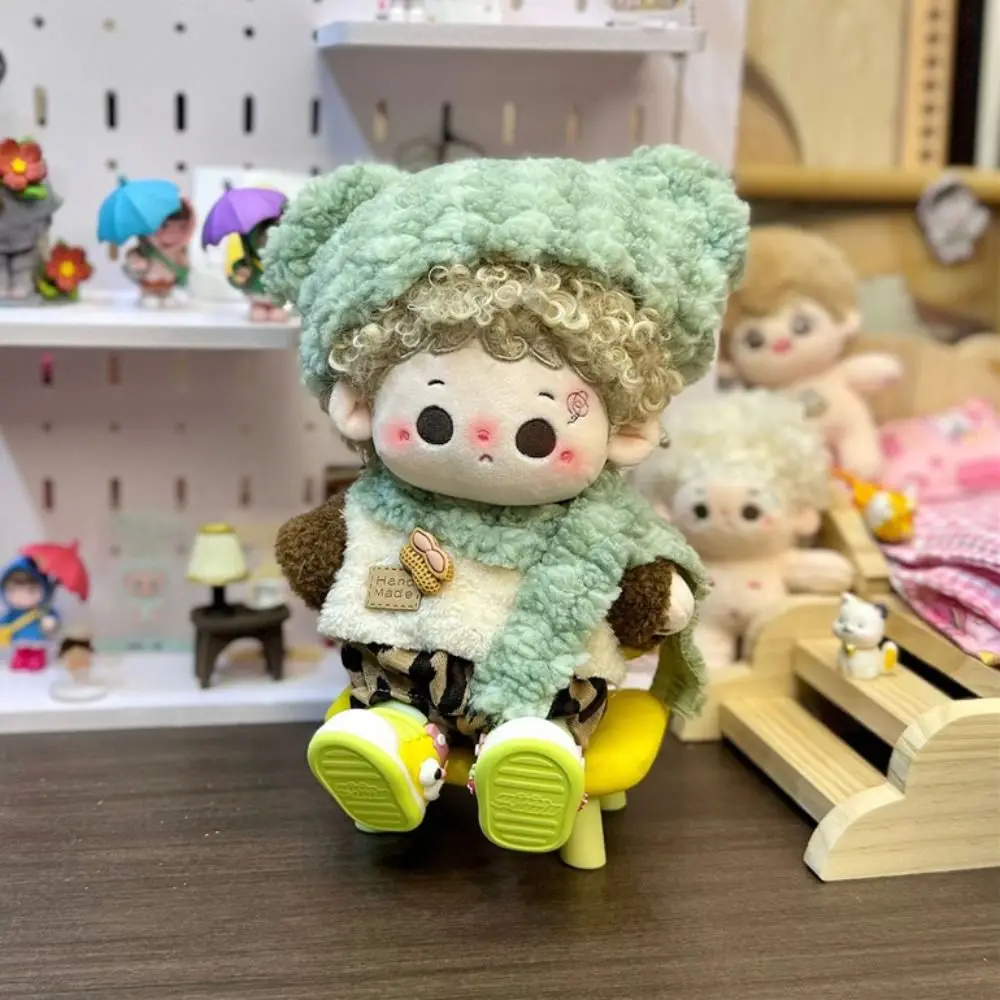 Kleding Aankleden 20 cm Katoenen poppenkleertjes Onesuit Hoofddeksel Pop Winter Outfit Jurk Ster Poppenkleertjes Popaccessoires
