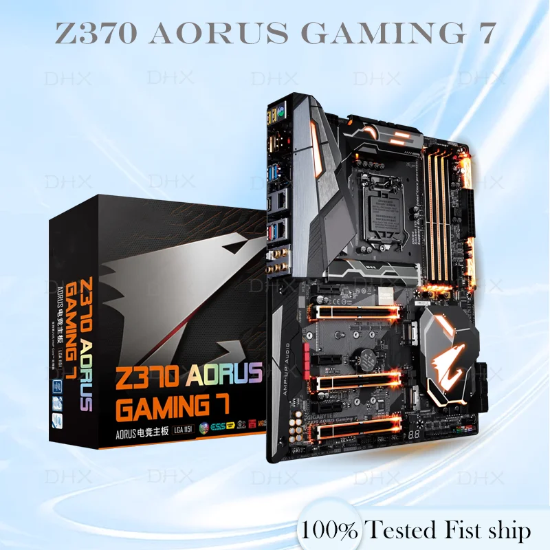 For Gigabyte Z370 AORUS Gaming 7 Motherboard LGA1151 DDR4 64GB ATX Mainboard 100% Tested Fully Work be shipp quickly DH