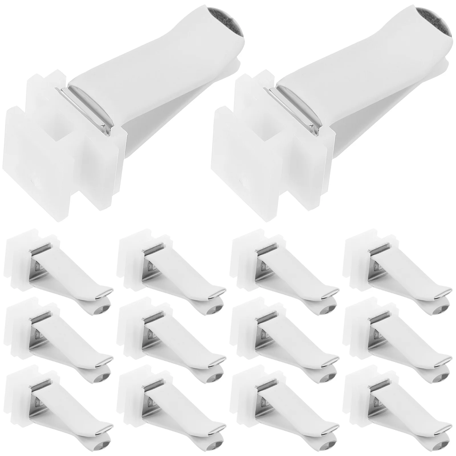 

20pcs Perfume Clip White Square Head Vent Clips Air Freshener Car Accessories Plastic Slot Home Office Car Aroma