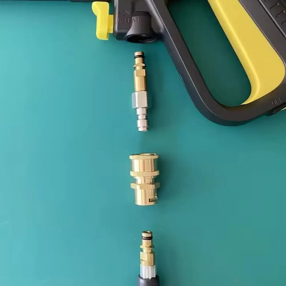 1/4 Inch Pressure Washer Adapter Set Quick connection For Karcher K2 K3 K4 K5 K6 K7 Wash G un Anti-Winding Conversion Joint