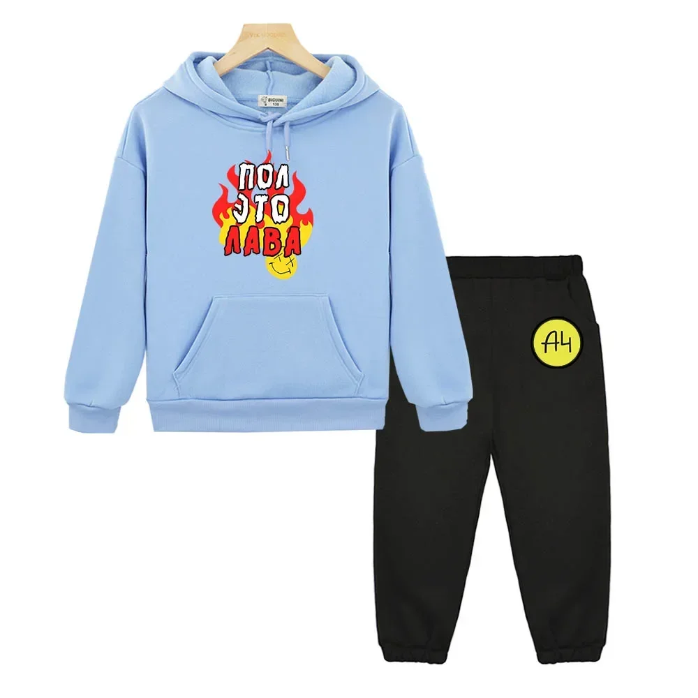 

Vlad A4 Aesthetic Anime Hoodies+Pants Sets Kawaii/Cute Comic Sweatshirts Мерч А4 Casual Pocket Streetwear Boys/girls Clothes