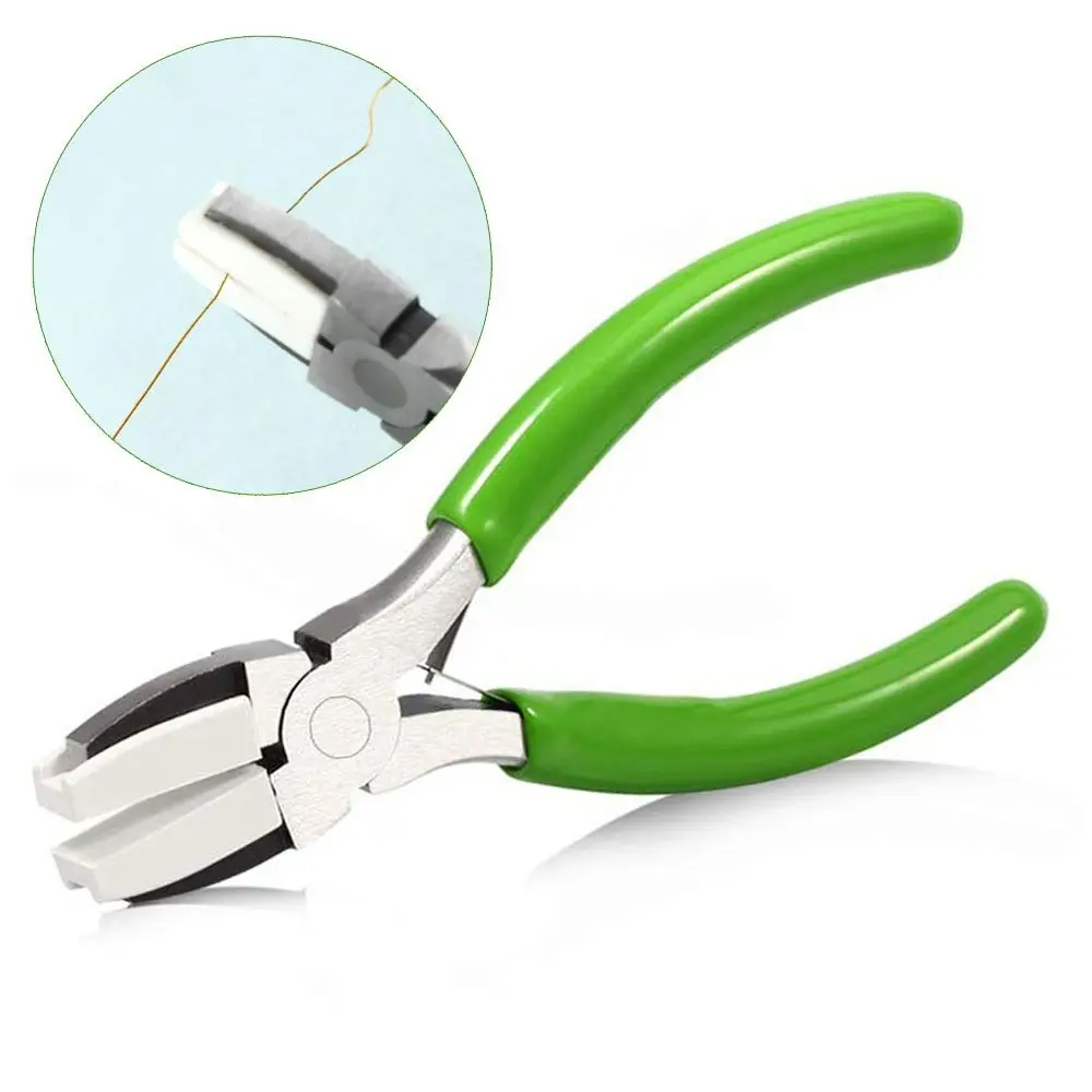 

High Hardness Steel Nylon Jaw Pliers Hand Tool Nylon Jaw Wire Straightener Pliers Multifunctional Jewelry Making Pliers