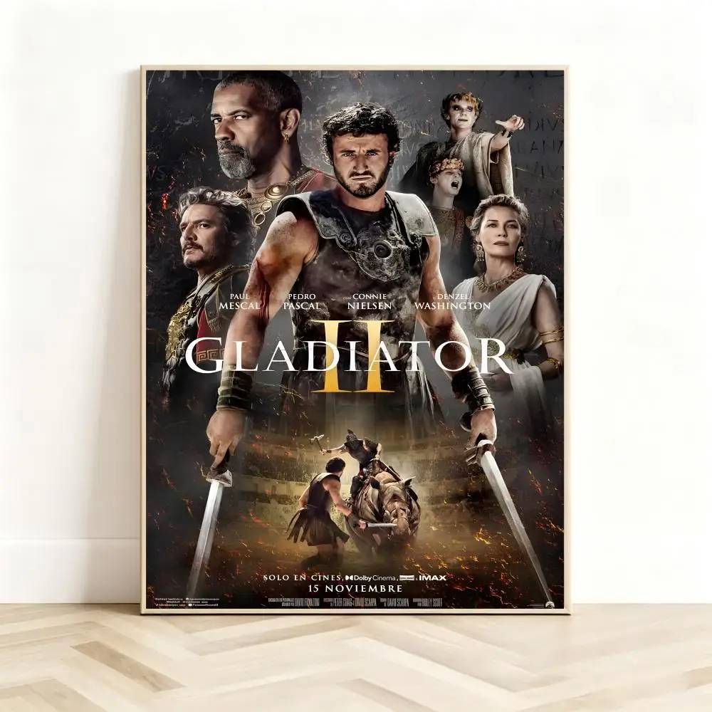 movie historical G-Gladiator Poster Classic Self-Adhesive PP Wall Sticker for Living Room Bar Decor Gift