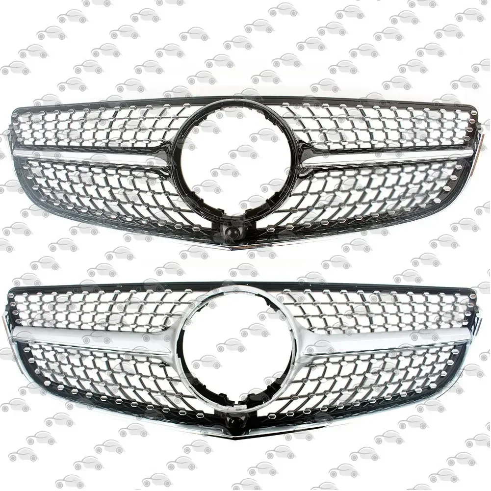 Front Racing Facelift Bumper Grille Upper Grill For Mercedes Benz W207 E-Coupe  2009-2013 2014 2015 2016  Two Door