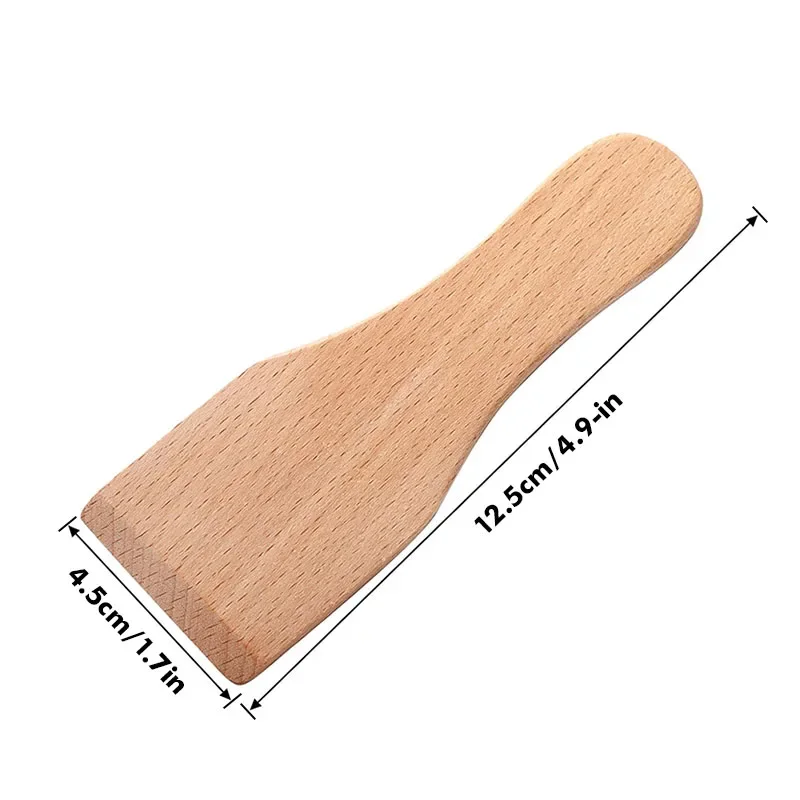 2/6/15Pcs Wooden Raclette Spatulas, Mini Spatula Scraper for Cheese Pancake Cake - Baking Tools & Kitchen Gadgets