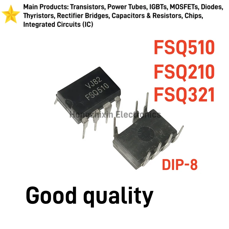 10PCS FSQ510 FSQ210 FSQ321 DIP-8 Direct insertion of LCD power management chip