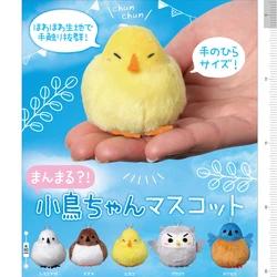 Gachapon Capsule Toy Chubby Bird Sparrow Cotton Pendants Gashapon Cute Doll Collectible Model Purses Bag Ornaments Kids Gifts