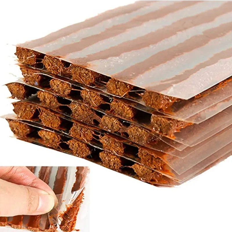 5Pack25pcsTubeless Tire Repair Strips Stiring Glue for Tyre Puncture Emergency Car Motorcycle Bike Tyre Repairing Rubber Strips